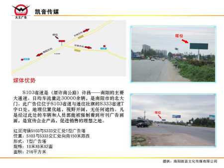 紅泥灣鎮S103與s333廣告位
